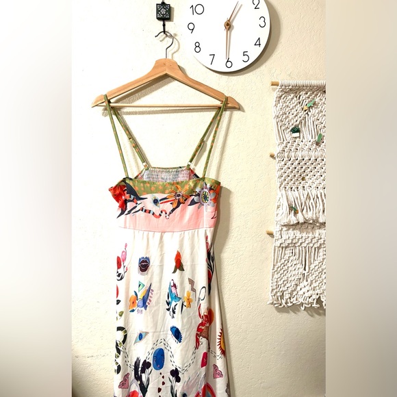 Dresses & Skirts - Floral Embroidered Dress with Straps